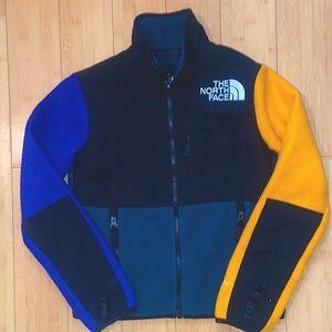 Kid’s North Face Denali Fleece Blue Yellow Green Inner Mix-N-Match Unisex Small